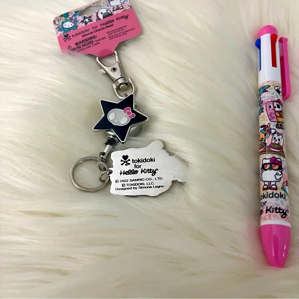 Tokidoki x Hello Kitty Oishii Adventure Die Cut Charm Reel & Pen - Picture 3 of 7
